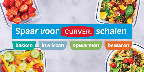 Sparen voor Curver schalen