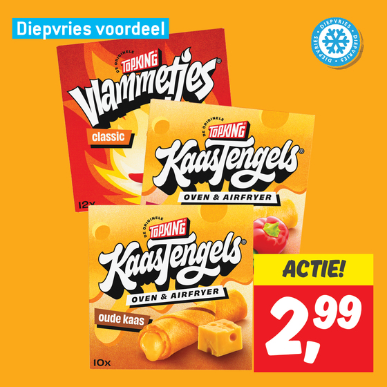 Topking vlammetjes of kaastengels