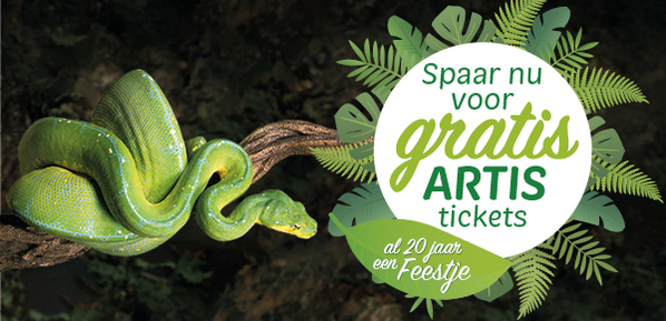 Spaar voor gratis ARTIS tickets