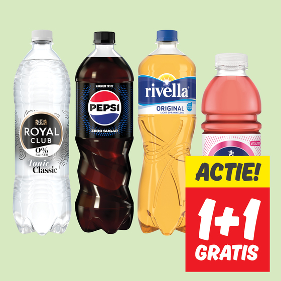 Royal Club, Pepsi, Rivella, 7up of Sourcy Vitaminwater