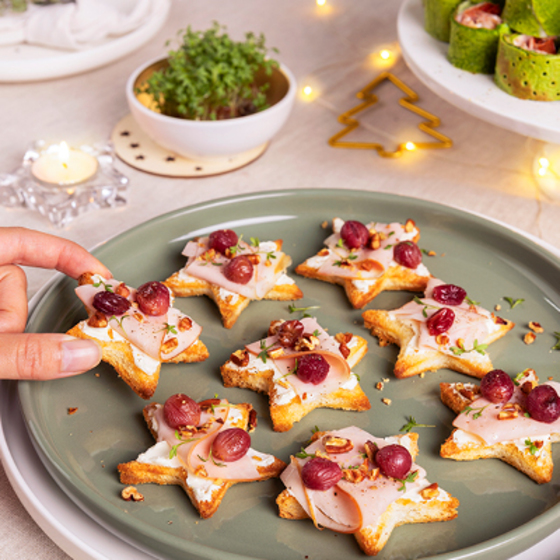 Kerstcrostini's