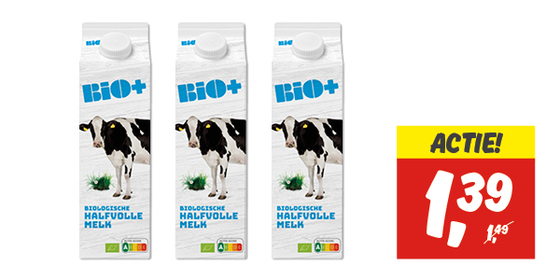 Bio+ halfvolle melk