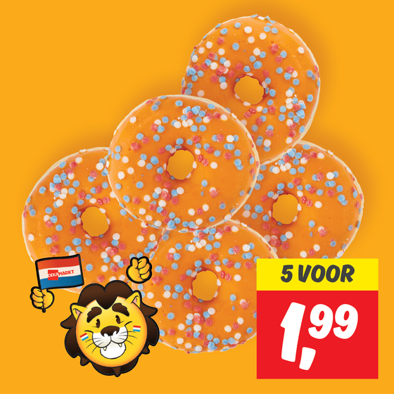 DekaVers oranje donuts