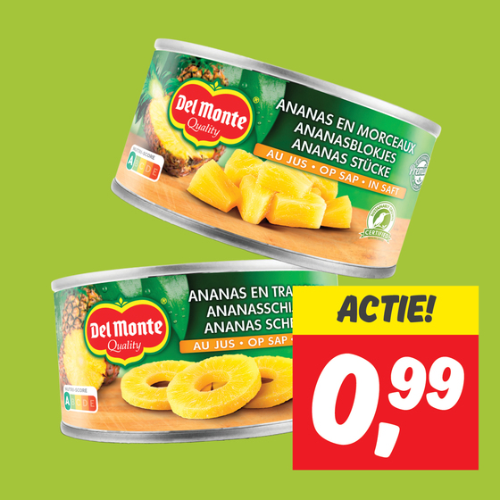 Del Monte ananas op sap