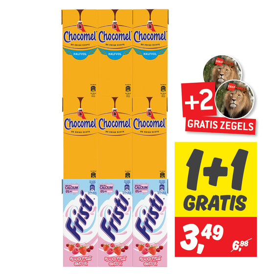 Chocomel, Fristi of Campina Lang Lekker minipakjes