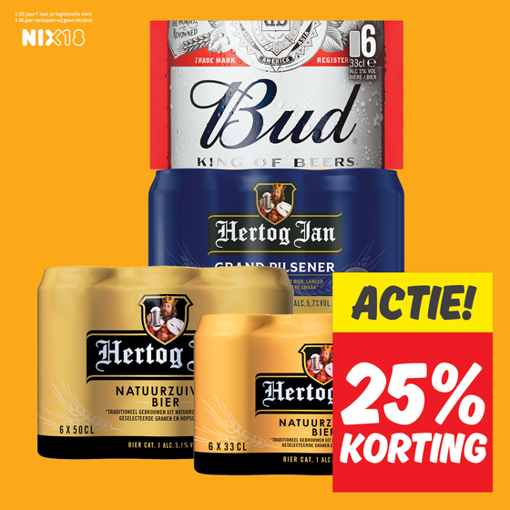 Hertog Jan of Bud Pilsener of 0.0