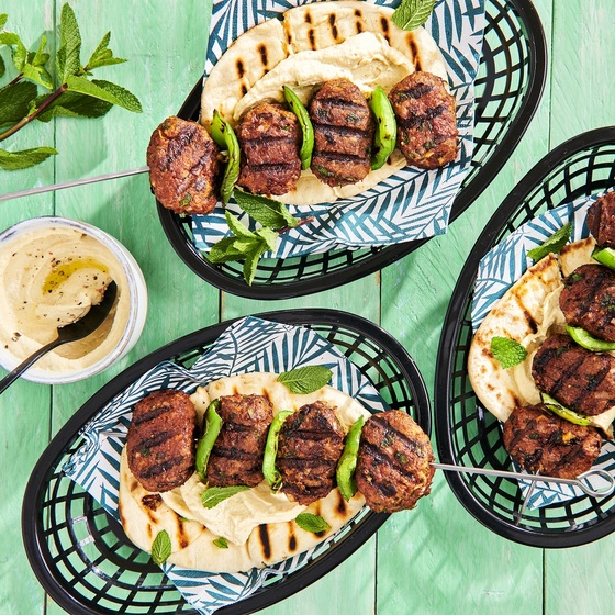 Vegetarische kebabs