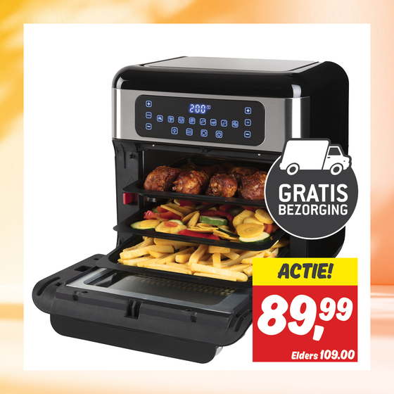 Inventum hetelucht friteuse oven