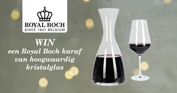 Win een Royal Boch karaf van hoogwaardig kristalglas