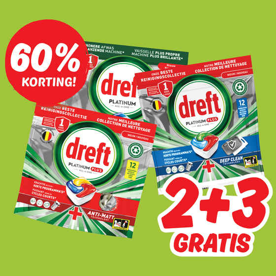 Dreft platinum vaatwastabletten