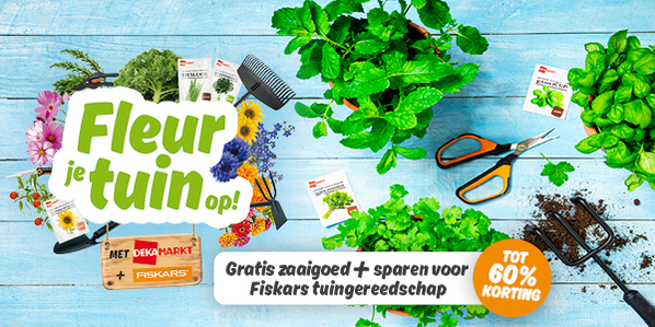 Fleur je tuin op - sparen voor Fiskars tuingereedschap