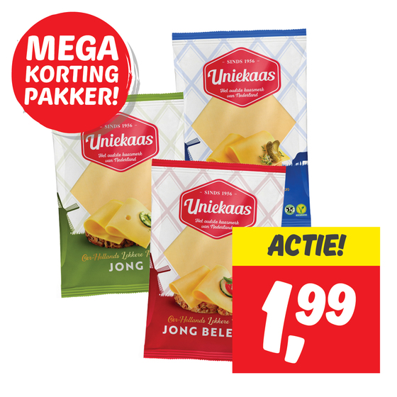 Uniekaas gesneden 48+ kaas