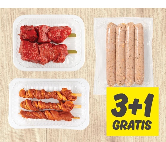 BBQ 3+1 gratis