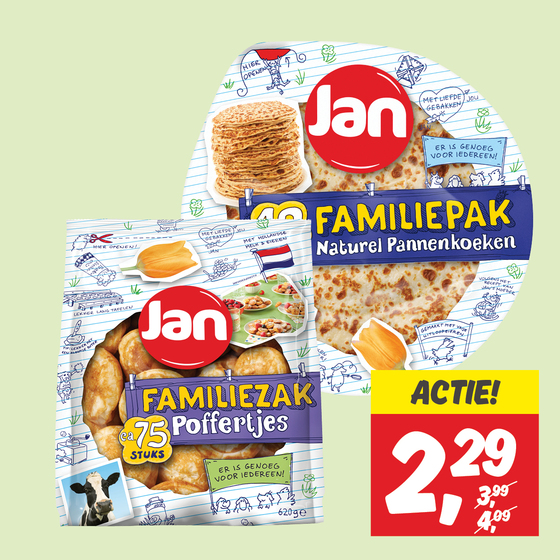 Jan pannenkoeken of poffertjes