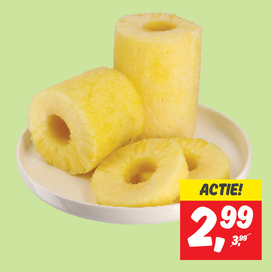 Hele geschilde ananas