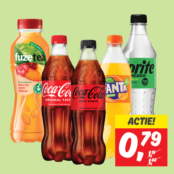 Coca-Cola, Fanta, Fuze tea of Sprite
