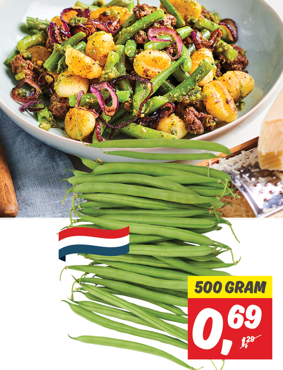 Gnocchi met sperzieboon