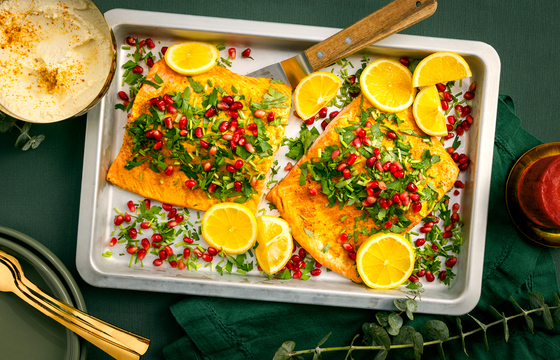 Zalmfilet met kruidentopping