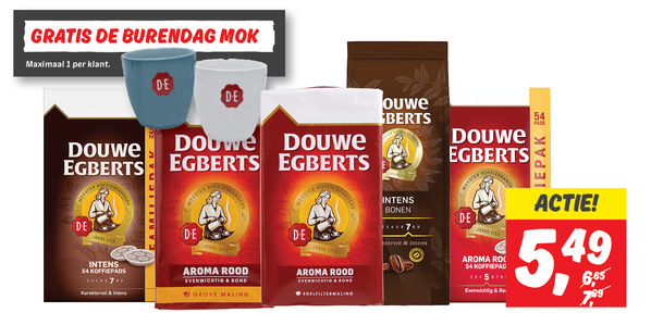 Douwe Egberts - gratis burendag mok