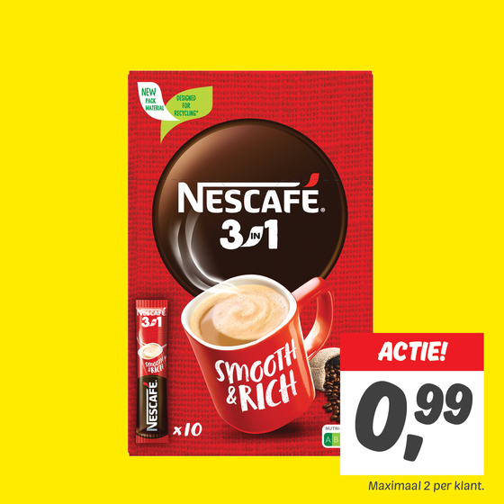 Nescafé oploskoffie 3 In 1