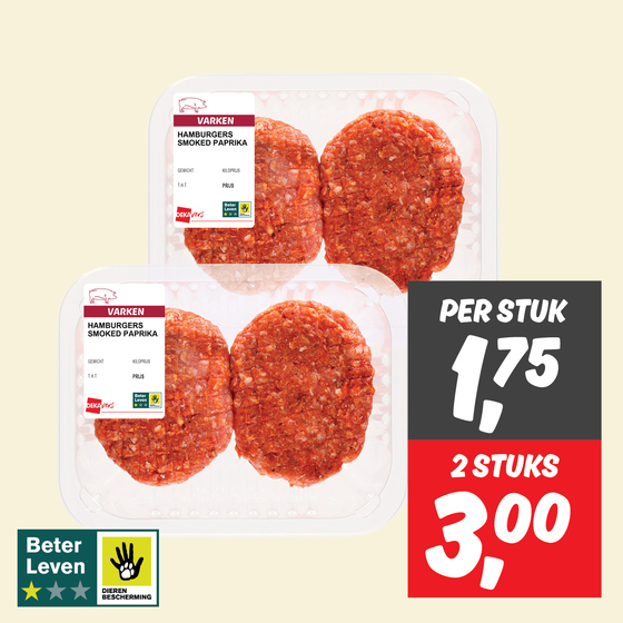 DekaVers hamburgers smoked paprika