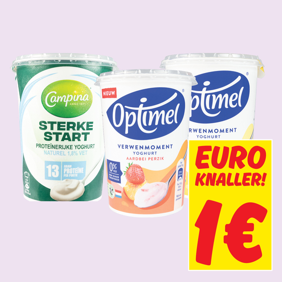 Campina Sterke Start of Optimel Verwenmoment Yoghurt