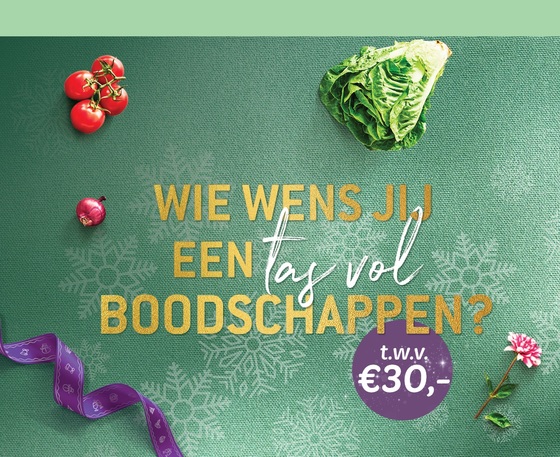 Wie wens jij een tas vol boodschappen?