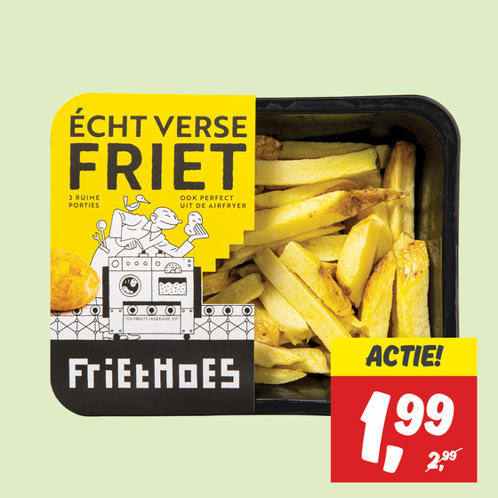 Friethoes echt verse friet