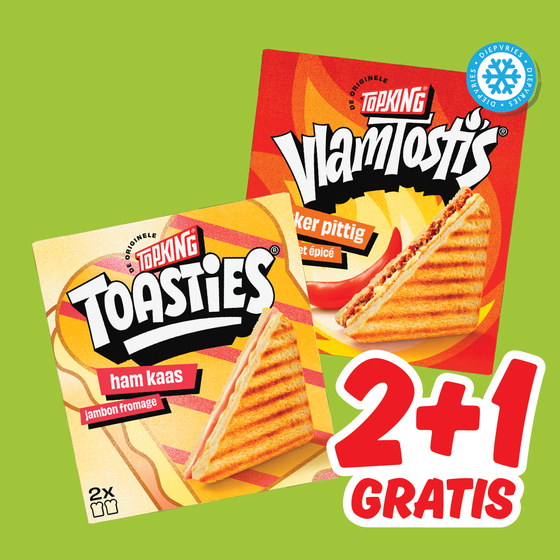 Topking toasties, tosti of panini