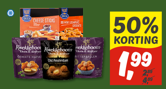 Duca of Kwekkeboom oven & airfyer snacks