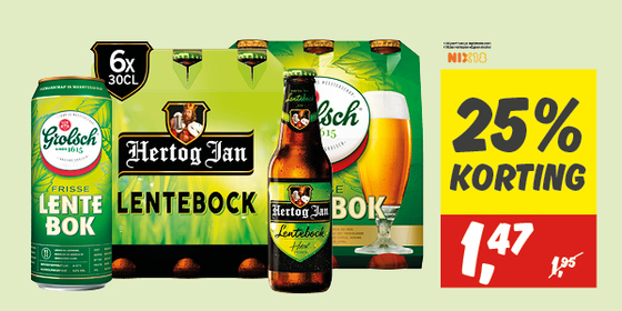 Grolsch of Hertog Jan lente- of zomerbier