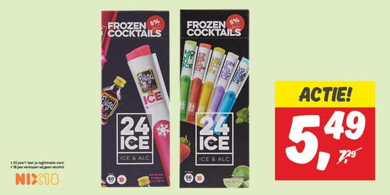 24 Ice Frozen Cocktail ijsjes