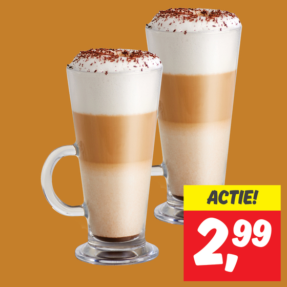 Latte machiato glas