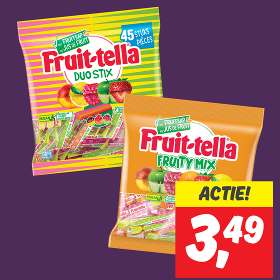 Fruit-tella duo stix of fruity mix