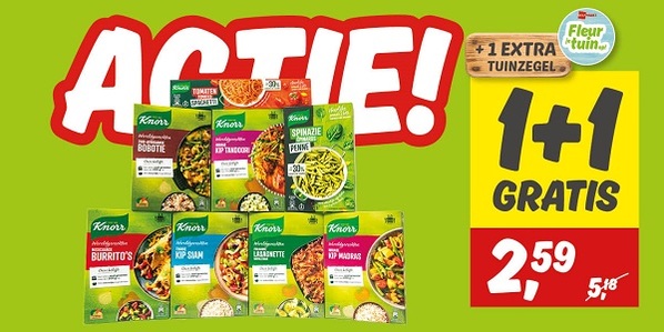 Actie Knorr wereldgerechten of groentepasta