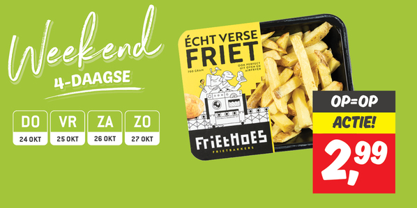 Friethoes echt verse friet