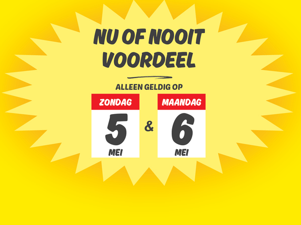 Nu of Nooit voordeel