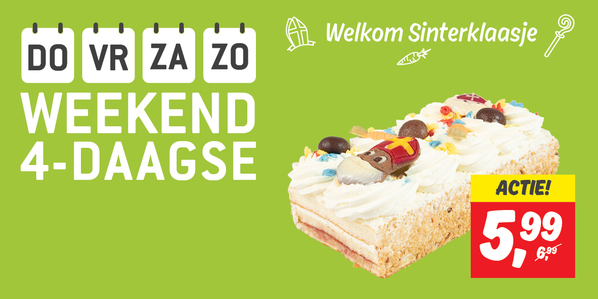 Weekend 4-daagse Sint slagroomschnitt