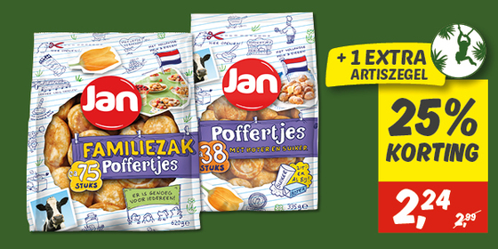 Jan poffertjes met boter en suiker