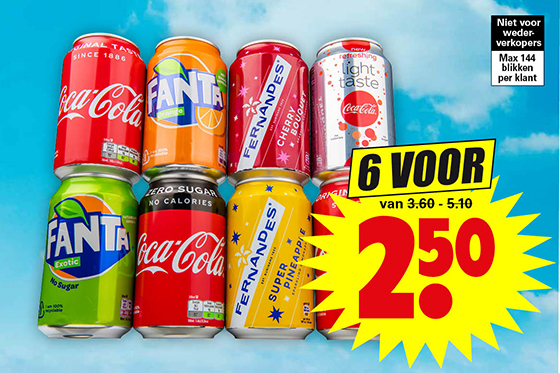 Coca-Cola, Fanta, Sprite, Fernandes of Lipton