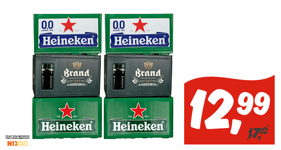 Heineken of Brand pilsener