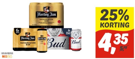 Hertog Jan of Bud pilsener