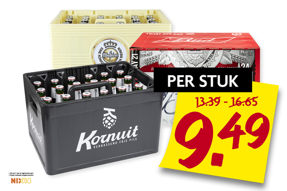 Warsteiner, Jupiler, Bud of Kornuit