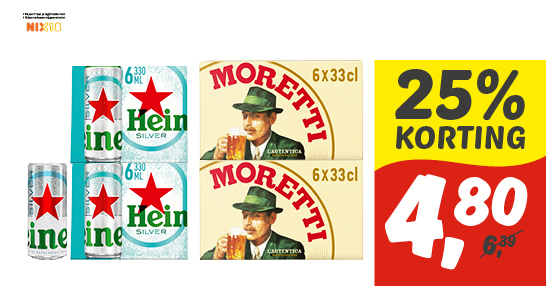 Heineken Silver of Moretti