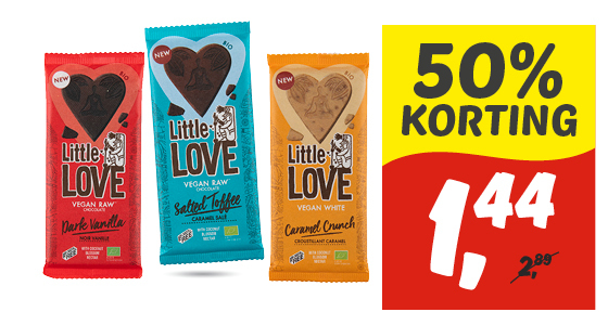 Little love chocolade. Alle varianten. Reep 65 gram.