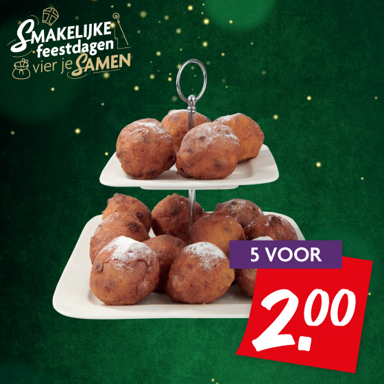 Oliebollen met kruidnootjes