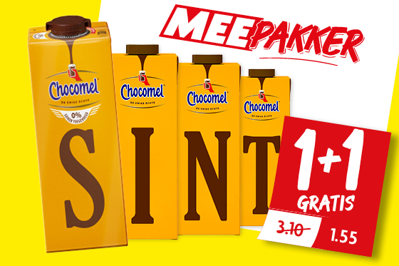 Chocomel. Alle varianten (m.u.v. vers). Pak 1 liter.