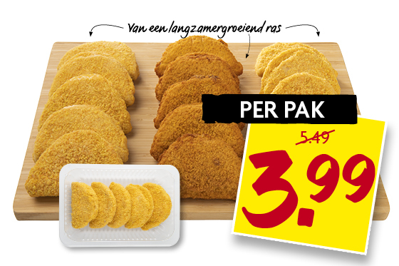 Slagers Beste kip cordon bleus, kipkaasschnitzels