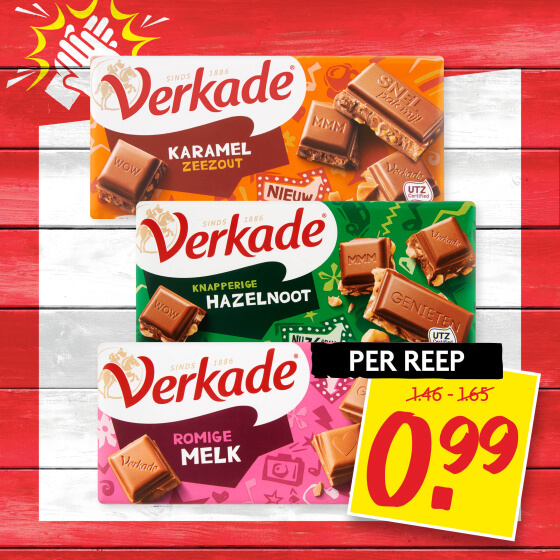 Verkade chocolade reep