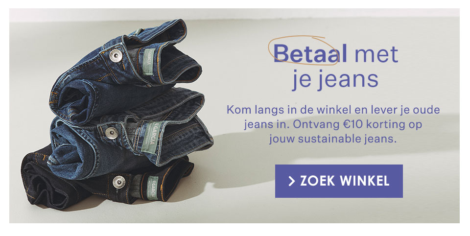 Betaal met je jeans, zoek winkel